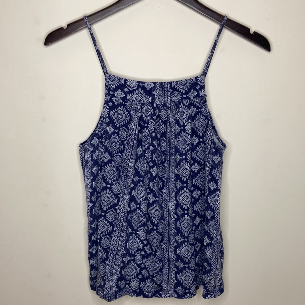 LUCKY BRAND Tribal Print Crochet Tank Top - Picture 12 of 13